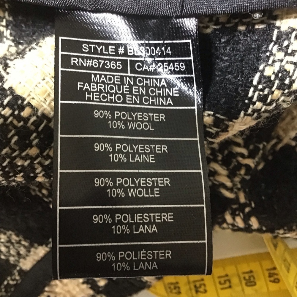 BB Dakota Checkered Woven Jacket - Picture 7 of 10